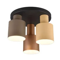 Trio Leuchten Plafondlamp Agudo 3 lichts Ø 30 cm zwart - thumbnail