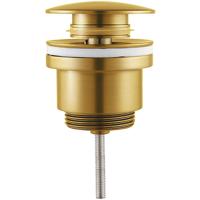 Clickwaste Afvoerplug Messing - Geborsteld Goud PVD Coating - thumbnail