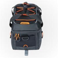 Basil miles tarpaulin bagagedragertas mik - sportieve zwarte fietsrugtas, waterdicht, 7l inhoud - thumbnail