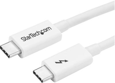 StarTech.com Thunderbolt 3 USB-C kabel - 20Gbps - Thunderbolt, USB en DisplayPort compatibel - 1m - wit