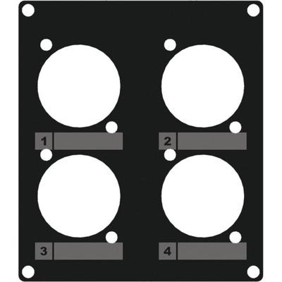Caymon CASY203/B 4x D-size gat module voor CASY-chassis