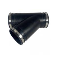 Air Aqua Flexible Rubber Y-Connector 90mm - Durable & Easy Installation for Water Management. - thumbnail