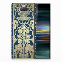 Sony Xperia 10 Plus TPU Case Beige Flowers - thumbnail