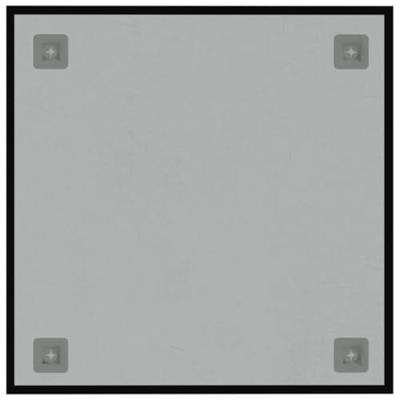 VidaXL Magneetbord wandgemonteerd 40x40 cm gehard glas zwart VidaXL Magneetbord wandgemonteerd 40x40 cm gehard glas zwart