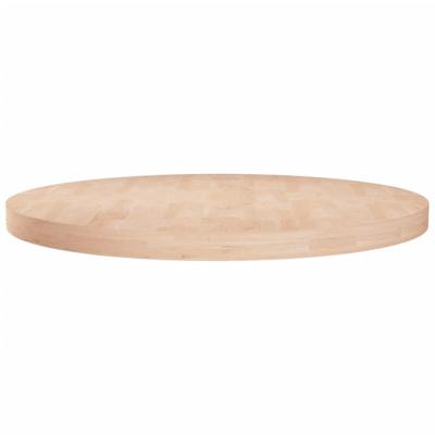 Tafelblad rond 80x4 cm onbehandeld massief eikenhout Tafelblad rond 80x4 cm onbehandeld massief eikenhout