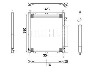 Condensor, airconditioning AC387000S