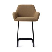 Jesper Home Barkruk 'Hiroo' Arch Black, kleur Willow (zithoogte 66cm) - thumbnail