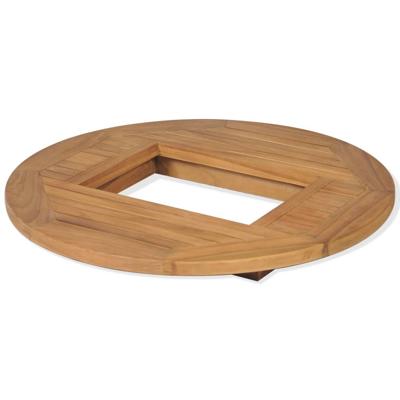 VidaXL Tafelblad voor bierkrat 70 cm teakhout