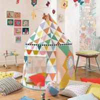 Veelkleurige hut DJECO wit - thumbnail