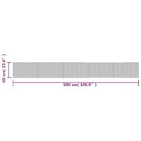 VidaXL Vloerkleed rechthoekig 60x500 cm bamboe donkerbruin - thumbnail