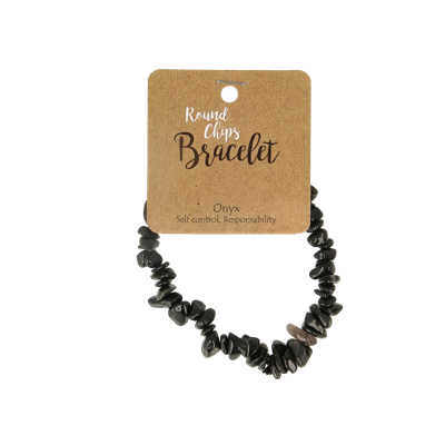 Steengoed Splitarmband onyx 1 Stuks Steengoed Splitarmband onyx 1 Stuks