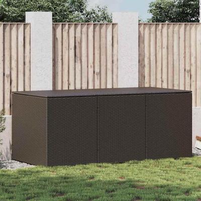 Tuinbox 180x90x70 cm poly rattan bruin