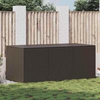 Tuinbox 180x90x70 cm poly rattan bruin - thumbnail