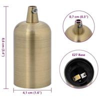 Lamphouders 2 st brons E27 - thumbnail