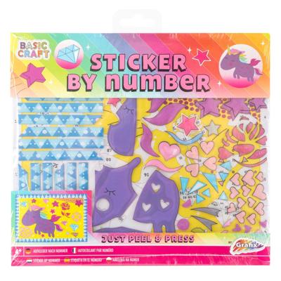 Grafix Stickeren op nummer - eenhoorn