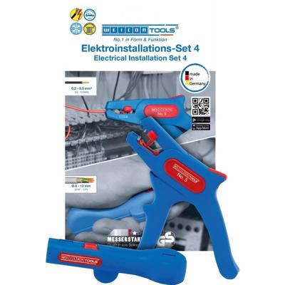 WEICON TOOLS No 5 + No 13 10039678 Striptang Incl. kabelontmanteling 0.2 tot 6.0 mm² WEICON TOOLS No 5 + No 13 10039678 Striptang Incl. kabelontmanteling 0.2 tot 6.0 mm²