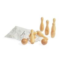 Bigjigs houten bowlingset, 12dlg. - thumbnail