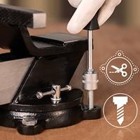 Hoogwaardige Bankschroef Zwart Staal 125mm - thumbnail