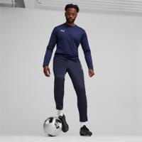 PUMA teamGOAL Trainingsbroek Donkerblauw Wit - thumbnail