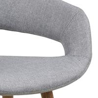 Barstoel 'Pia' (zithoogte 65,5 cm), kleur lichtgrijs - thumbnail