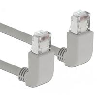 Delock 83510 RJ45 Netwerkkabel, patchkabel CAT 5e S/FTP 0.50 m Grijs 1 stuk(s) - thumbnail