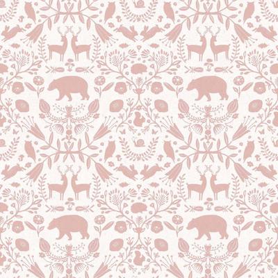 Cristiana Masi MiniMe Behang met silhouetten van bosdieren - 17144