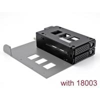 DeLOCK Slim Bay Mobile Rack for 2 x 2.5" U.2 NVMe SSD with 5.25" frame wisselframe - thumbnail
