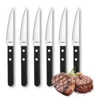 Amefa Pizza/Steak Messenset 6-delig Zwart - thumbnail