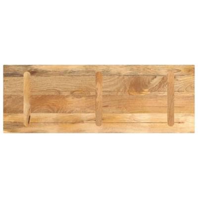 Tafelblad rechthoekig 140x60x2,5 cm massief mangohout