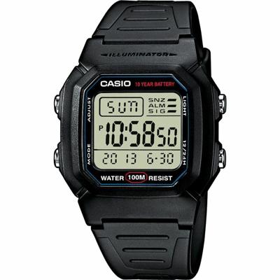 CASIO Retro Vintage W-800H-1A Unisex Horloge 37mm WR 100mt