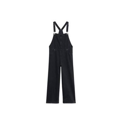 Mango high waist wide leg tuinbroek antraciet Mango high waist wide leg tuinbroek antraciet