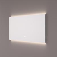 HIPP Design spiegel met Indirecte LED Verlichting Onder en Boven 140 x 70 x 3 cm + Touch Dimmer + Spiegelverwarming + Kleurenwissel + 2 Stopcontacten - thumbnail