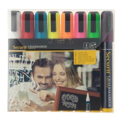 Securit krijtmarker medium, etui van 8 stuks in geassorteerde kleuren Securit krijtmarker medium, etui van 8 stuks in geassorteerde kleuren