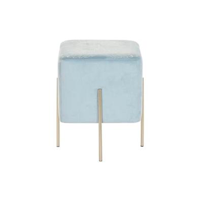 Voetensteun DKD Home Decor Gouden Metaal Hemelsblauw (34 x 34 x 40 cm)