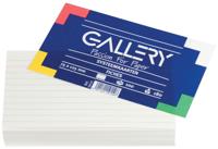 Gallery witte systeemkaarten, ft 7,5 x 12,5 cm, gelijnd, pak van 100 stuks - thumbnail