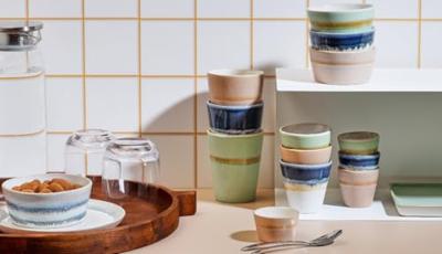 Salt & Pepper Bekers Flow - Roze - 370 ml - 4 stuks