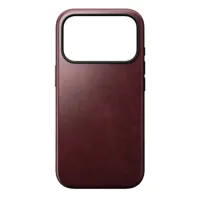 Nomad Modern Leather Case iPhone 17 Pro Burgundy Horween - thumbnail