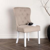 Nohr Eetkamerstoel 'Sibyl' Linnen, kleur Beige - thumbnail