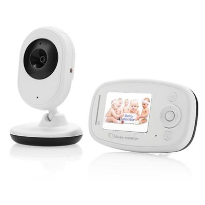 BM-SP820 2.4 duimLCD 2.4GHz Wireless Surveillance Camera babyfoon met 7-IR LED Night Vision twee manier stem praten (wit)