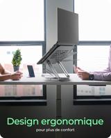 ICY BOX IB-NH300-R Laptopstandaard Zilver 43,2 cm (17 ) - thumbnail