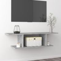 VidaXL Tv-wandmeubel 103x30x26,5 cm betongrijs - thumbnail