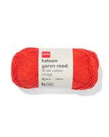 HEMA Katoen garen 50g 105m rood - thumbnail