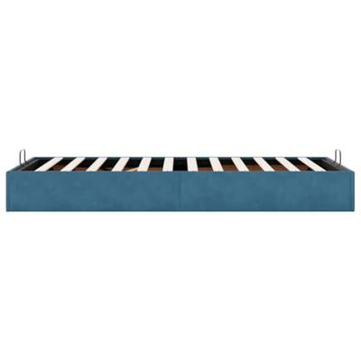 Bedframe zonder matras 80x200 cm fluweel donkerblauw