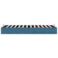 Bedframe zonder matras 80x200 cm fluweel donkerblauw - thumbnail