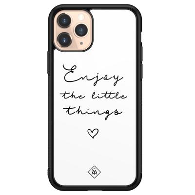 iPhone 11 Pro glazen hardcase - Enjoy life