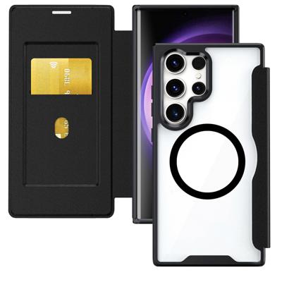 4Smarts Booklet Samsung Galaxy S26 Ultra Zwart, Transparant Inductieve lading