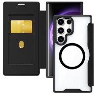 4Smarts Booklet Samsung Galaxy S26 Ultra Zwart, Transparant Inductieve lading - thumbnail