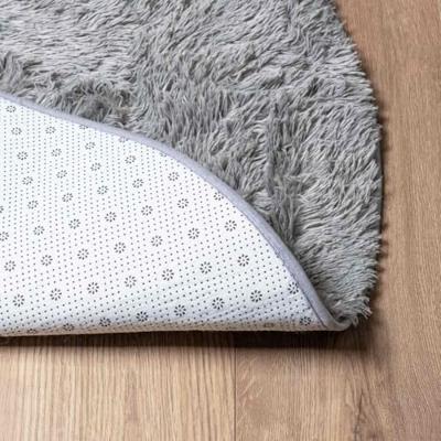 VidaXL Hoogpolig vloerkleed navarra 300x200 cm polyester lichtgrijs VidaXL Hoogpolig vloerkleed navarra 300x200 cm polyester lichtgrijs