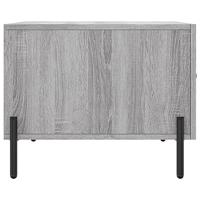 Salontafel 50x50x40 cm bewerkt hout grijs sonoma eiken - thumbnail
