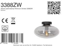 Steinhauer Plafondlamp reflexion Ø 30 cm 3388 zwart - thumbnail